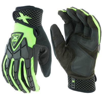 Extreme Work Strike ProteX with XLock Cuff, 2X-Large, Black/Lime Green 813-89306/2XL