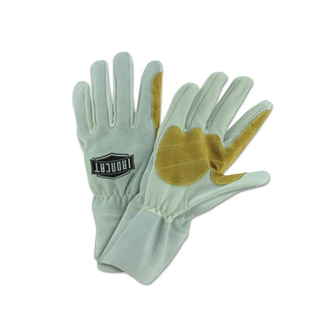 Goat Mig Gloves, Goat Leather; Cowhide; Kevlar Thread, X-Large, Cream; Beige 112-9071/XL