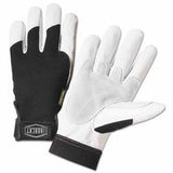 Heavy Duty Goatskin Gloves, 2X-Large, White; Black, Elastic, Kevlar 813-86552/2XL