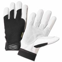 Heavy Duty Goatskin Gloves, 2X-Large, White; Black, Elastic, Kevlar 813-86552/2XL