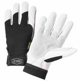 Heavy Duty Goatskin Gloves, X-Large, White; Black, Elastic, Kevlar 813-86552/XL