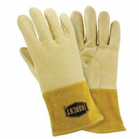 MIG/TIG Welding Gloves, Premium Pigskin Leather, Large, Natural 813-6010/L