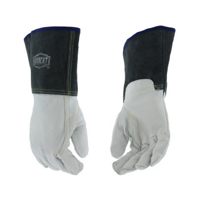 6144 Premium Top Grain Kidskin Leather TIG Welding Gloves, Large, Brown 813-6144/L