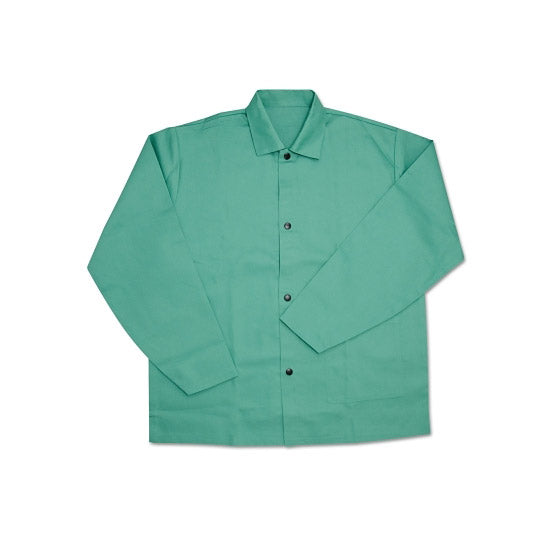 IRONTEX Flame Resistant Cotton Jacket, 2X-Large, Green 112-7050/2XL