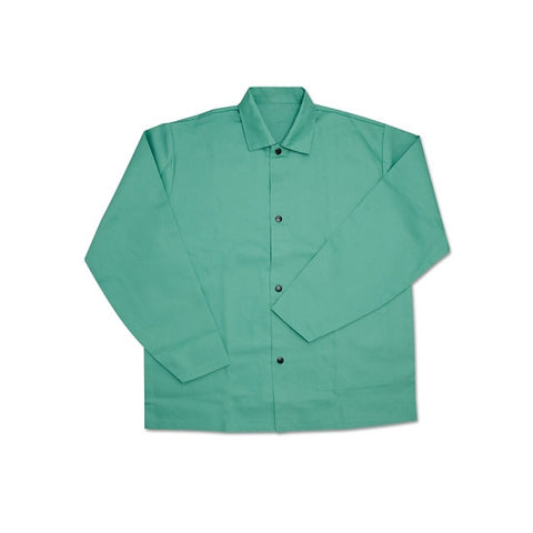 IRONTEX Flame Resistant Cotton Jacket, 2X-Large, Green 112-7050/2XL
