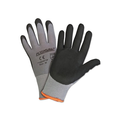 Micro Foam Nitrile Coated Gloves, X-Large, Black/Gray, 9 1/2 in, Palm Coated 112-715SNFTP/XL