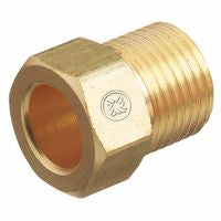 Inert Arc Nuts, Brass, Hex, B-Size, 5/8 in - 18, Air/Water 312-AW-7
