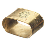 Oval Brass Dual Hose Braces, Brass, 0.593 x 1.238 in 312-453