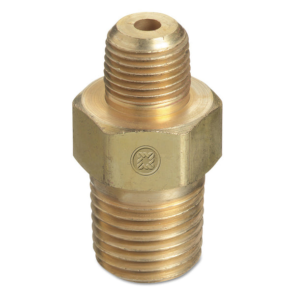 Pipe Thread Reducer Bushings, Brass, 1/4 in (NPT); 3/8 in (NPT) 312-B-6-4HP