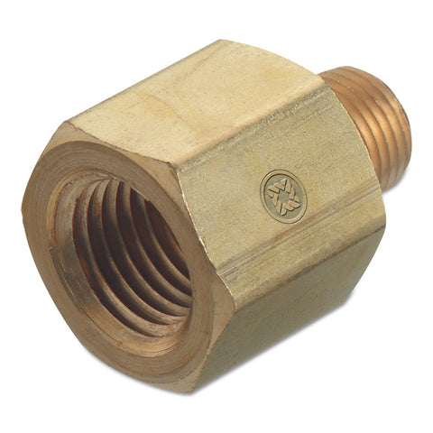 Pipe Thread Adapters, 3,000 PSIG, Brass, 1/4 in NPT(M);3/8 in (NPT) 312-BA-6-4HP