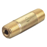 Pipe Thread Nipples, 3000 PSIG, Brass, 1/4 in (NPT), 2 in Long 312-BN-4-20HP
