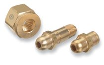 Regulator Inlet Nipples, Oxygen, 1/4"(NPT), 2 1/2", Stainless Steel, CGA-540 312-SS-63