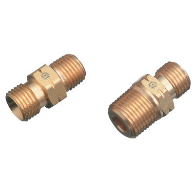 Regulator Outlet Bushing, 200 psi, Brass, B-Size, 1/4 in (NPT) LH, Male, Acetylene/Fuel Gas 312-33