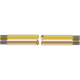 Threaded Pipe Nipples, Nipple, 3,000 PSIG, Brass Alloy 360, 1 1/2", 1/2 in (NPT) 312-WHF-3-1