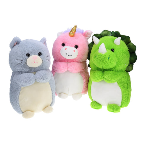 13 .in  Chubby Animal Plush Assortment