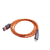 MobileSpec HiVis 4ft Lightning to USB-A Cable MBSHV0423  - Orange Charging Cord for Most Apple Devices Fast Charging - 4 Feet