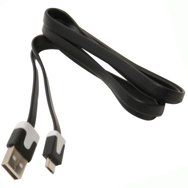 MobileSpec 3FT USB Sync Micro Cable MSMICROBK10G 3 Feet Micro to USB Charging Cord for Android Devices - Black